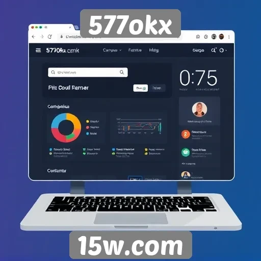 Análise da interface de usuário do site 577okx